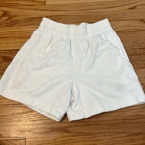 White Aritzia 100% cotton shorts